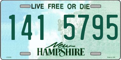 NH license plate 1415795