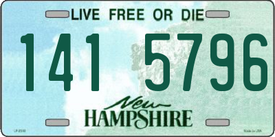 NH license plate 1415796