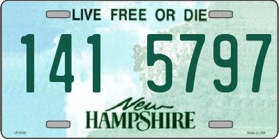 NH license plate 1415797