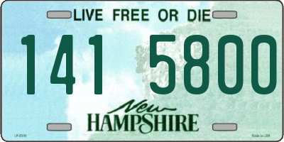 NH license plate 1415800