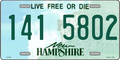 NH license plate 1415802