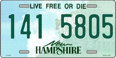 NH license plate 1415805