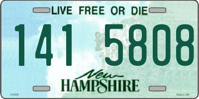 NH license plate 1415808
