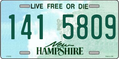 NH license plate 1415809