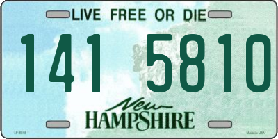 NH license plate 1415810
