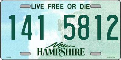 NH license plate 1415812