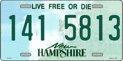 NH license plate 1415813