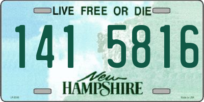 NH license plate 1415816