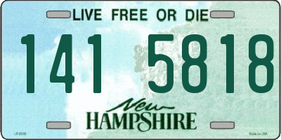 NH license plate 1415818