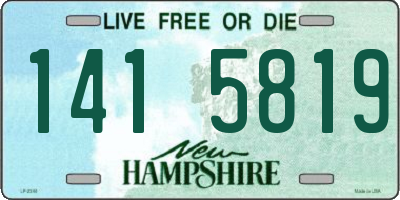 NH license plate 1415819
