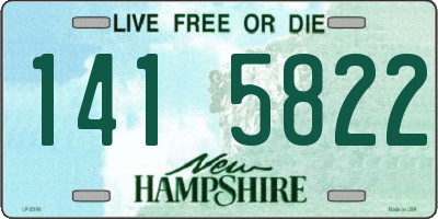 NH license plate 1415822