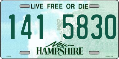 NH license plate 1415830