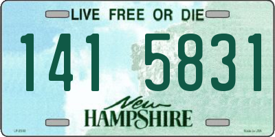 NH license plate 1415831