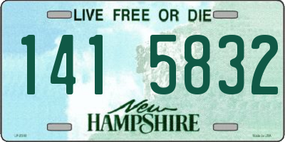 NH license plate 1415832