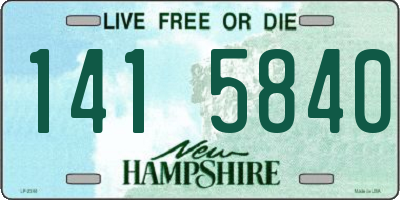 NH license plate 1415840