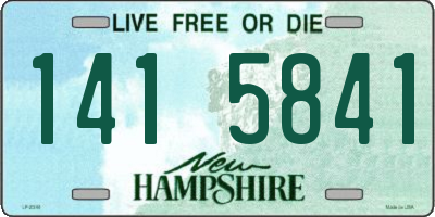 NH license plate 1415841