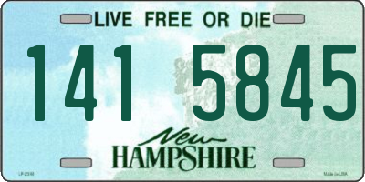 NH license plate 1415845