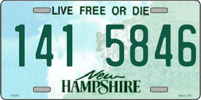 NH license plate 1415846