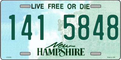 NH license plate 1415848
