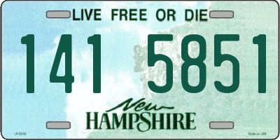 NH license plate 1415851