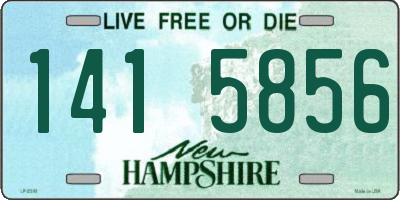 NH license plate 1415856