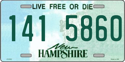 NH license plate 1415860