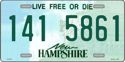 NH license plate 1415861