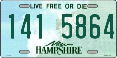NH license plate 1415864