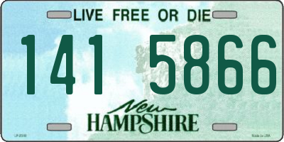 NH license plate 1415866