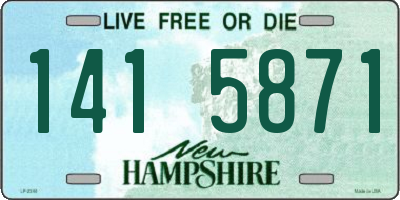 NH license plate 1415871