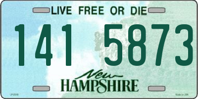 NH license plate 1415873