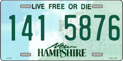 NH license plate 1415876