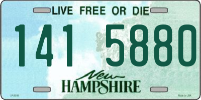NH license plate 1415880