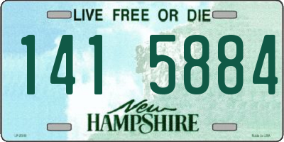 NH license plate 1415884