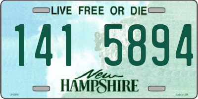 NH license plate 1415894