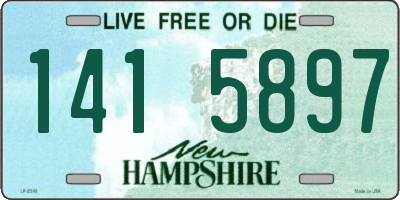 NH license plate 1415897