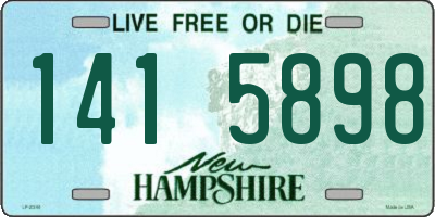 NH license plate 1415898