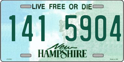 NH license plate 1415904