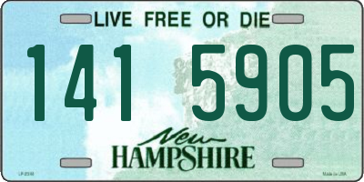 NH license plate 1415905