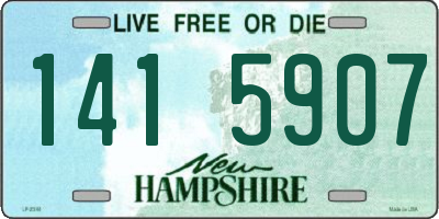NH license plate 1415907