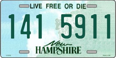 NH license plate 1415911