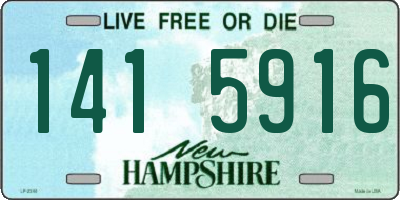 NH license plate 1415916