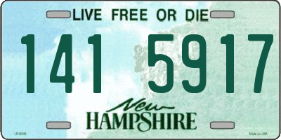 NH license plate 1415917