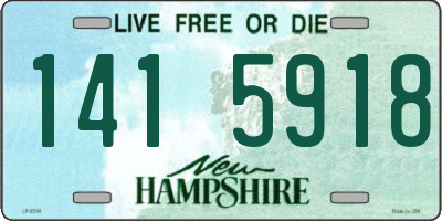 NH license plate 1415918