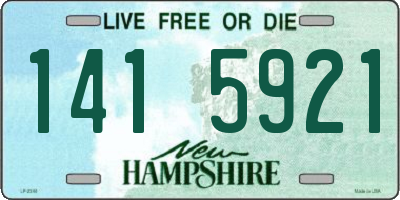 NH license plate 1415921