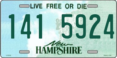 NH license plate 1415924