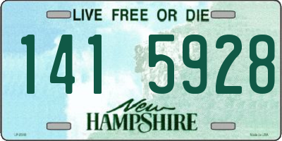 NH license plate 1415928