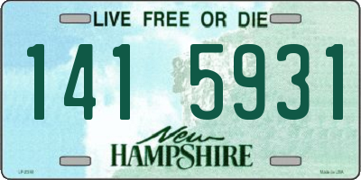 NH license plate 1415931