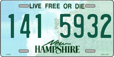 NH license plate 1415932