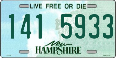 NH license plate 1415933